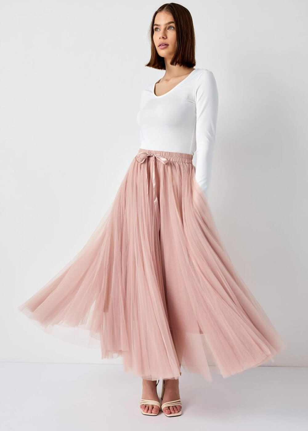 Amore tulle midi skirt hotsell