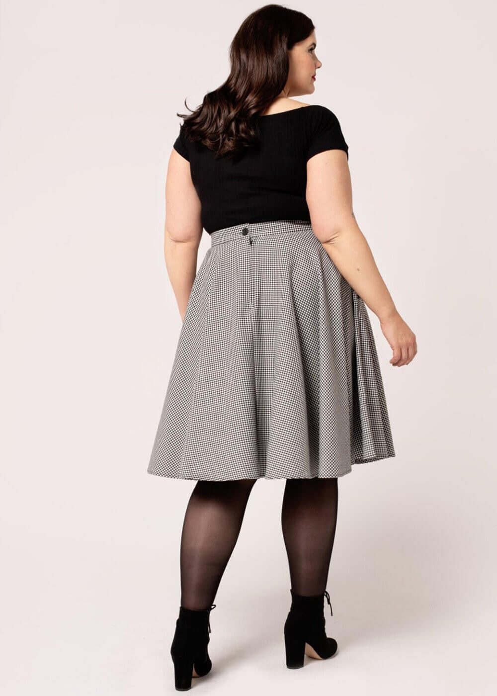 Grey swing skirt hotsell